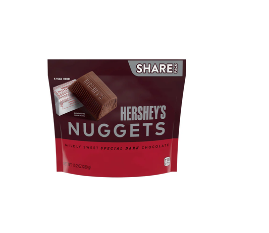 Hersheys Nuggets Dark Mildy Sweet Chocolate 289g