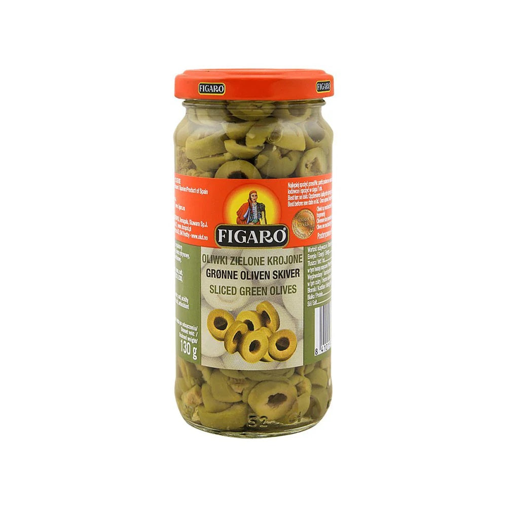 Figaro Sliced Green Olives 240g