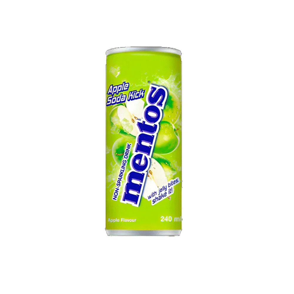 Mentos Apple Non-sparkling Drink Can 240ml