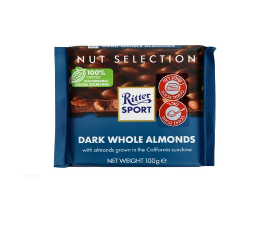 Ritter Sport Dark Whole Almonds Chocolate 100g