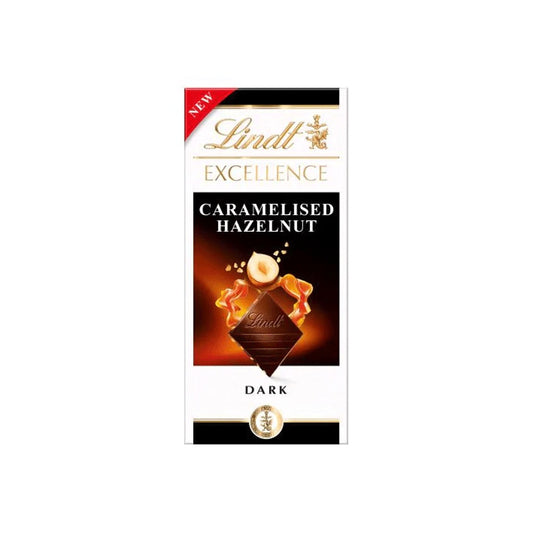 Lindt Caramelised Hazelnut Dark Chocolate 100g