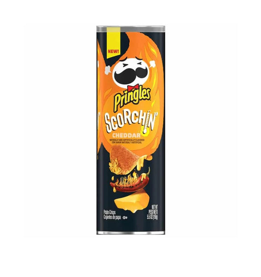 Pringles Scorchin Cheddar Cheese Chips 158g