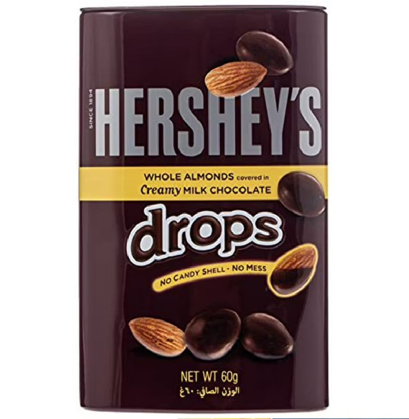 Hersheys Drops Milk Chocolate With Almond 60g