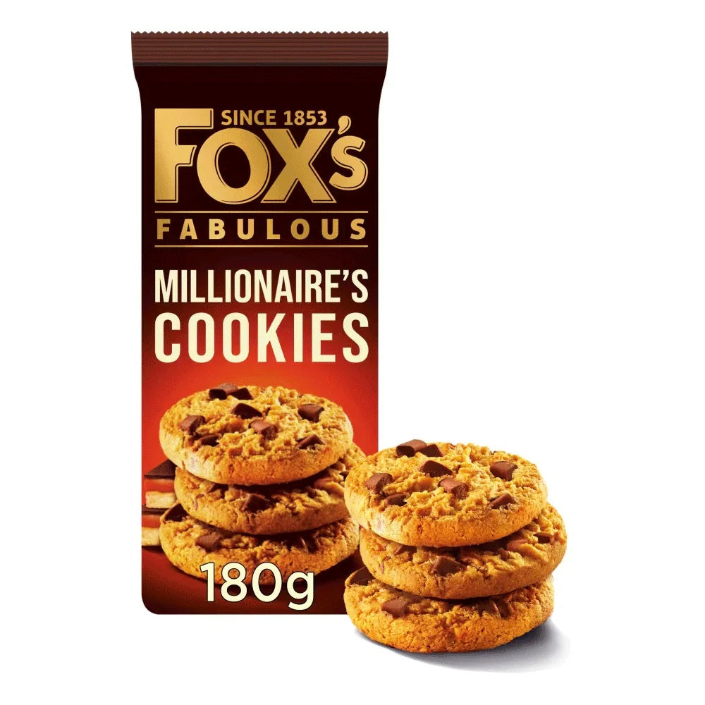 Fox's Millionaire's Cookies 180g (March 25 Expiry)