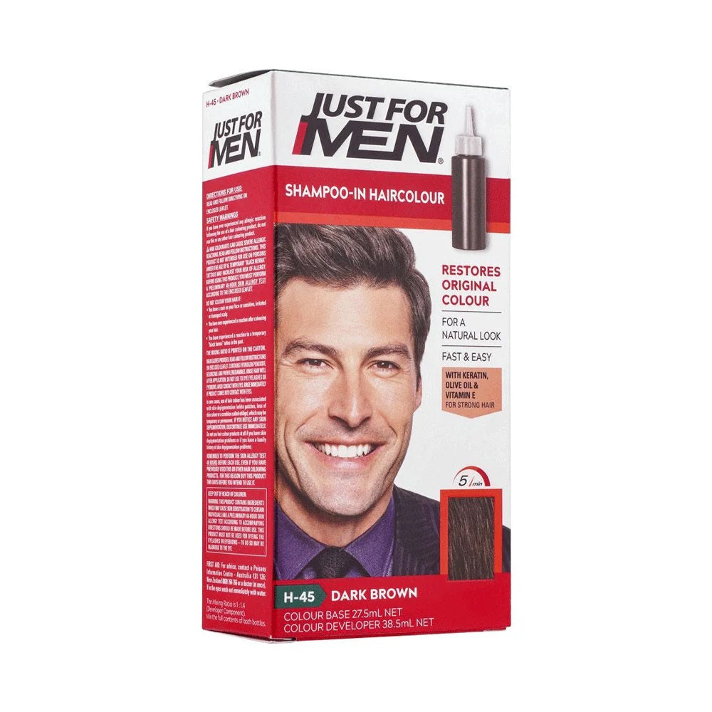 Just For Men Hair Color Dark Brown Black H-45