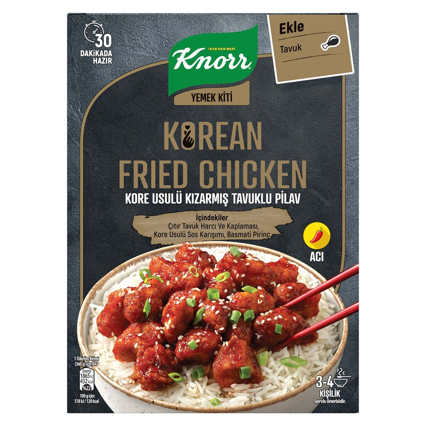 Knorr Meal Kit Korean Chicken Rice 370g (Turkiye)