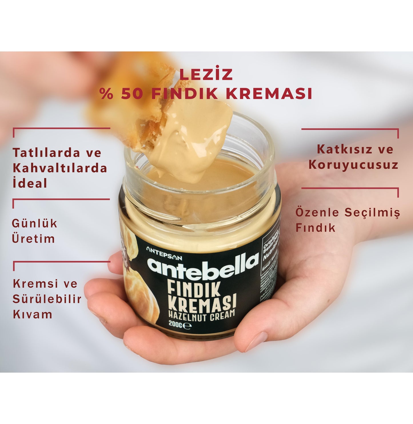 Antebella Hazelnut Cream 200gm