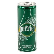 Perrier Sparkling Natural Mineral Water Can 250ml