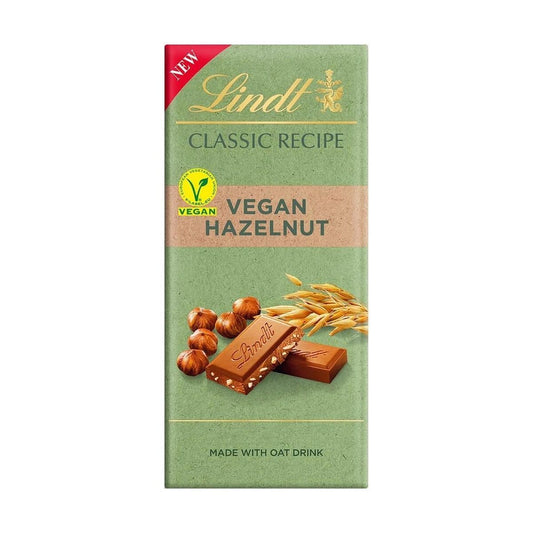 Lindt Classic Recipe Vegan Hazelnut Chocolate 100g